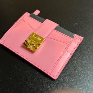 MCM logo-plaque Leather Cardholder - Pink